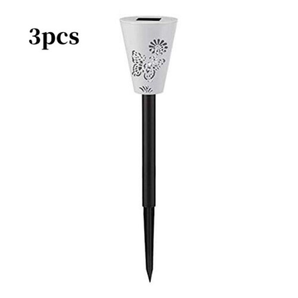 3stk Solar Garden Lights Garden Stake Lights Butterfly