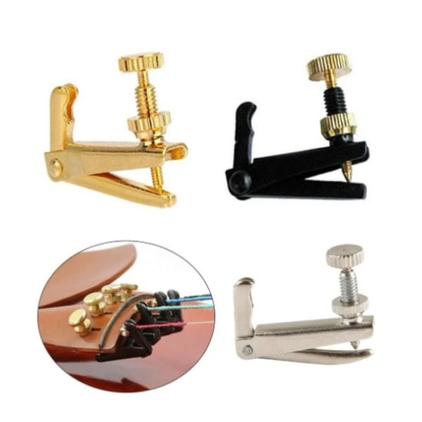 Violinstreng Fine Tune Juster Tuner 3/4-4/4 SORT Black