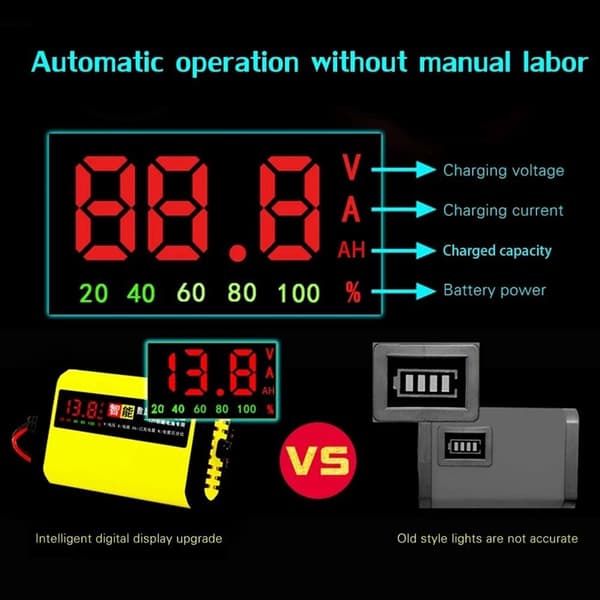 Bil Auto Batteriladdare Billaddare EU PLUG EU PLUG EU Plug