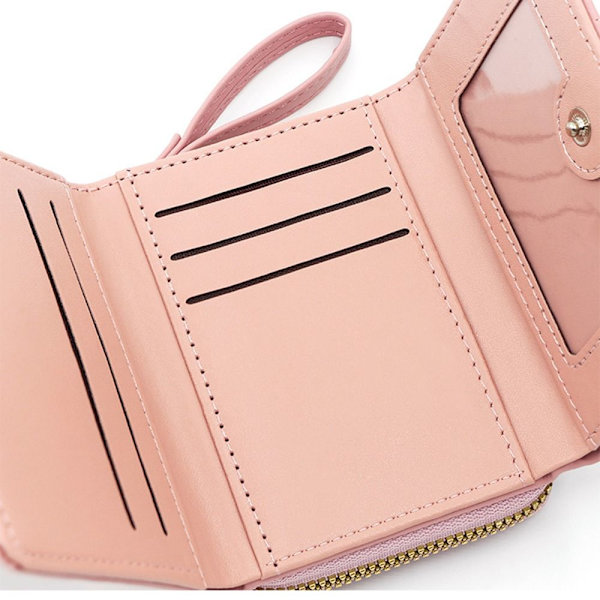 Brodeerattu Love Wallet -kolikkokukkaro VAALEENLILA Light Purple