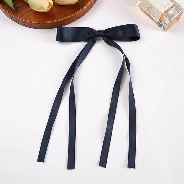 2 Stk Langbånd Hårklemmer Sideklemmer NAVY Navy