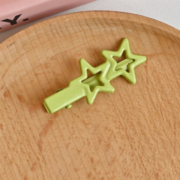 10 STK Star Hair Clips Y2K Flade hårnåle PINK Pink