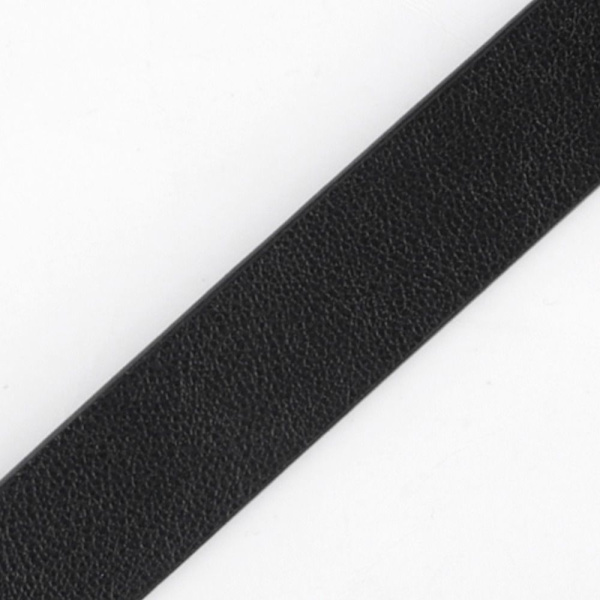 Läderbälte Metall C Spänne Midjeband MÖRKBRUNT dark brown