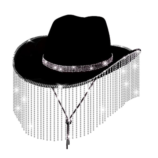 Rhinestone Cowgirl Hat West Cowgirl Hats WHITE white