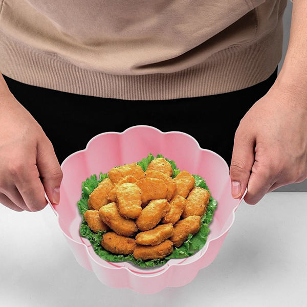 Air Fryer Silikonpute For Air Fryer 19CMPINK ROSA 19cm
