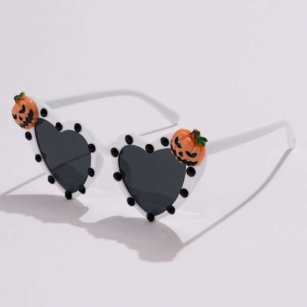 Halloween briller Hjerteformede solbriller til kvinder SKADEL Skull Candy