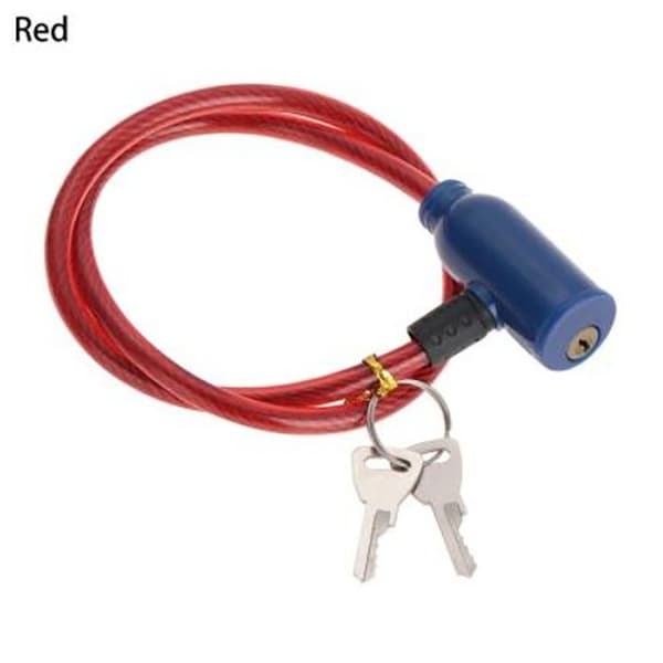 Cykellås Scooter Säkerhet RÖD RED