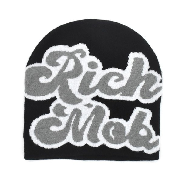 Hip Hop Cap Stickade Mössor SVART black