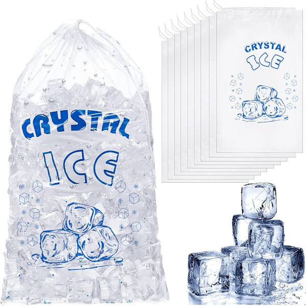 100 stk. 10 Pund Isposer Plastpose med snøre