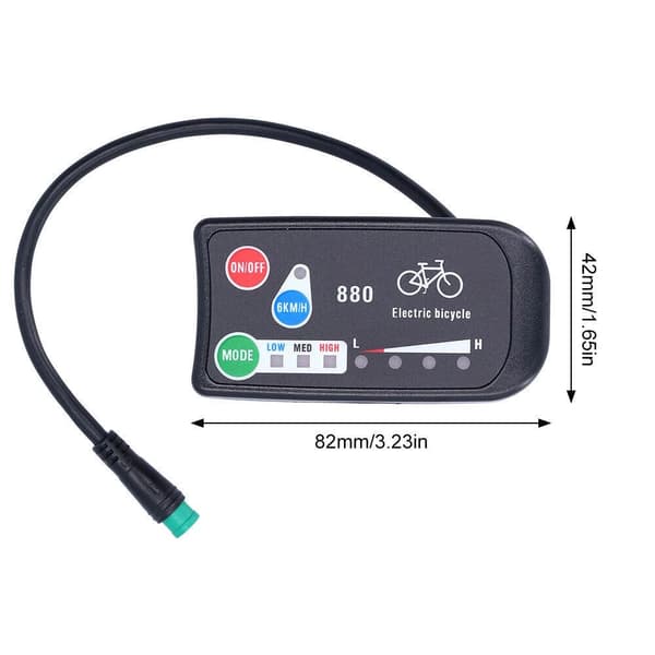 E-sykkel kontrollpanel LED-skjerm MTB Speedometer