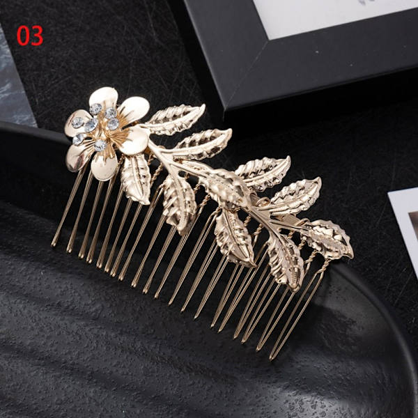 2 stk Hårkamme Golden Leaf Hårnål 03 03 03
