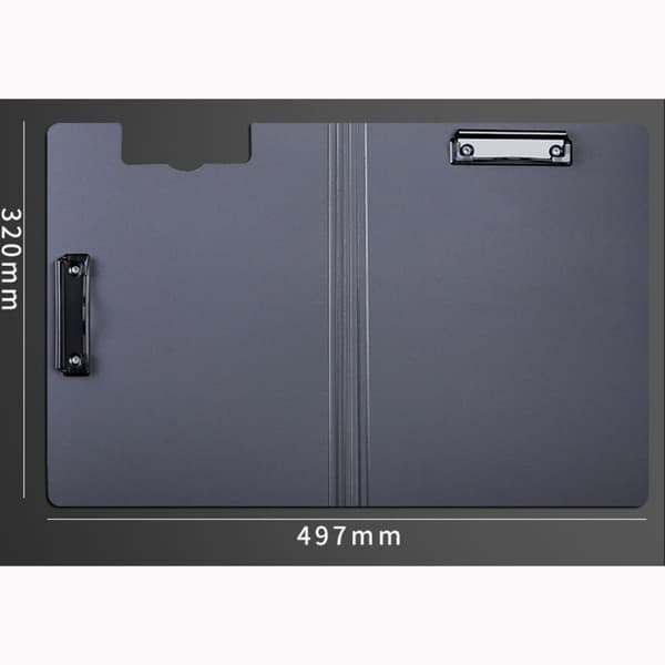 A4 Fil Mappe Frosted SORT Black