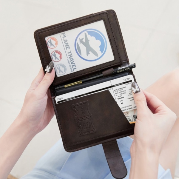 Passdeksler RFID Passport Clip SVART black