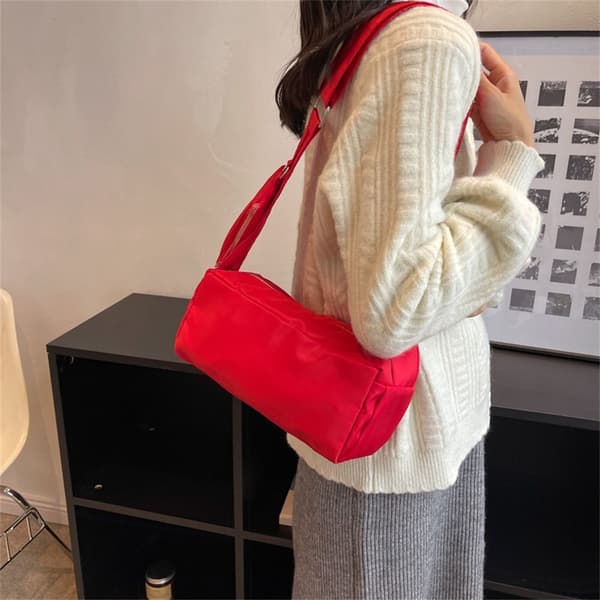 Skuldertasker Messenger Bag RØD red