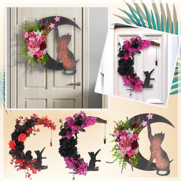 Halloween-seppeleet Moon Wreath 4 4 4
