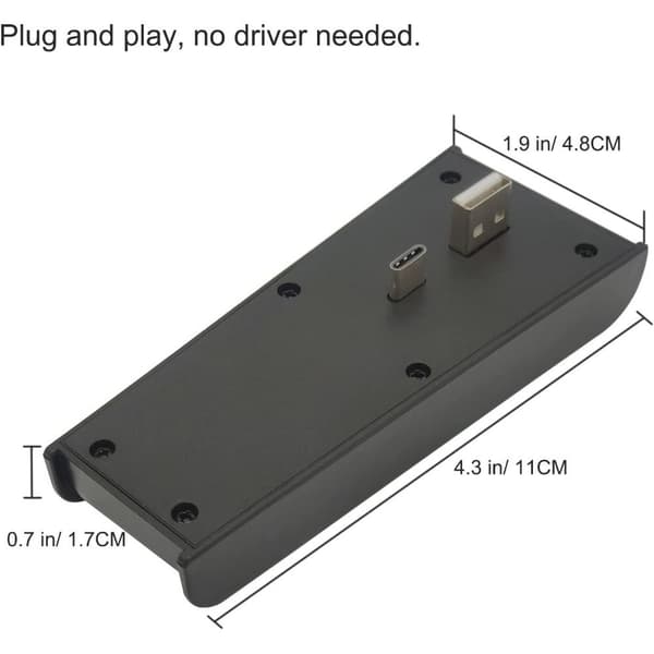 USB Hub Oplader HVID White