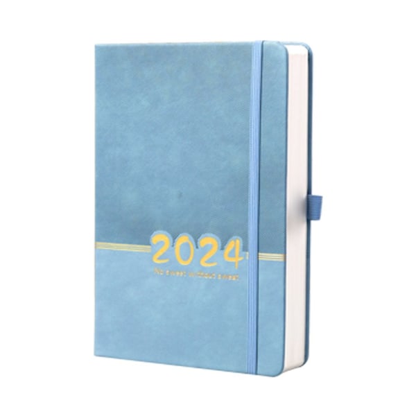 Engelsk Kalender Notebook Plan Notesbog BLÅ Blue