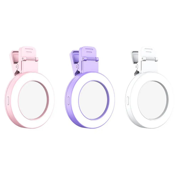 Telefon Fill Light Selfie Mirror Selfie Reflector Speglar LILA Purple