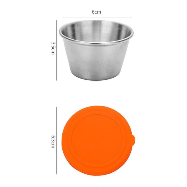 Dressingbeholder Rustfrie sausekopper BLÅ 70ML 70ML Blue 70ml-70ml