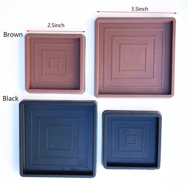 4stk Møbelunderlegg Møbelputer SORT 2,5TOMMES black 2.5inch