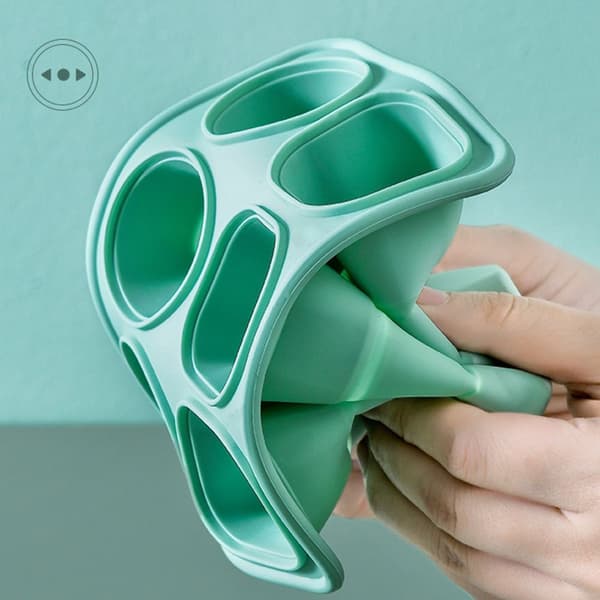 Fold Ice Grid Silikone Form GRØN Green