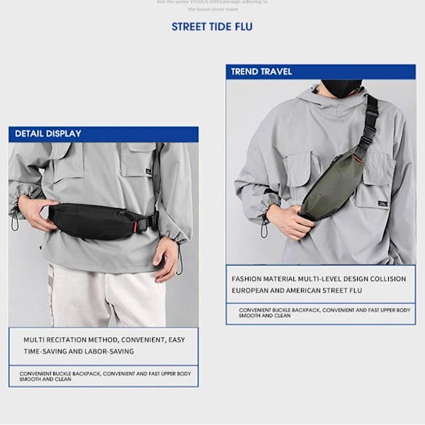 Midjeväska Chest Pack MÖRKBLÅ dark blue
