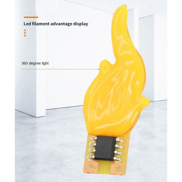 10 ST Flame Lampor Diod Lights Candle Light