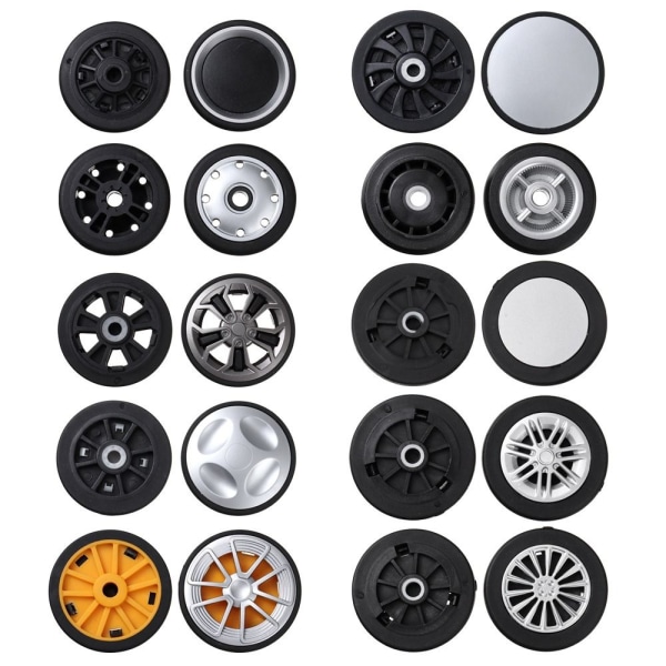 2kpl Vaihtopyörät Matkatavarapyörät 55MM X12MM 55mm x12mm