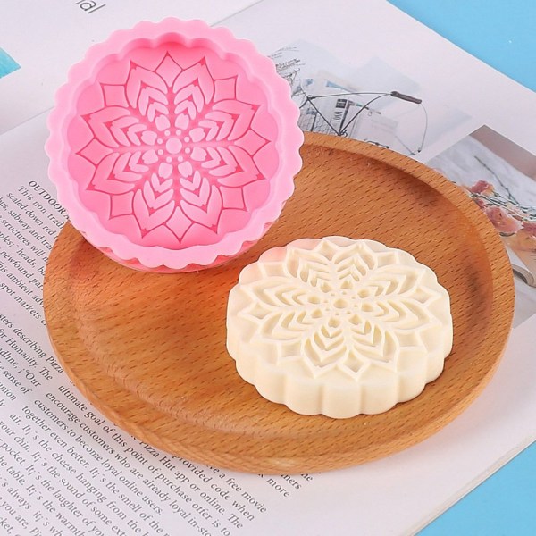 2stk Bakeform Mooncake-stempler STIL-5 STIL-5 Style-5