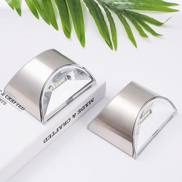 LED Dørgjerde Vegglys Sollys Lampe Solar Lights