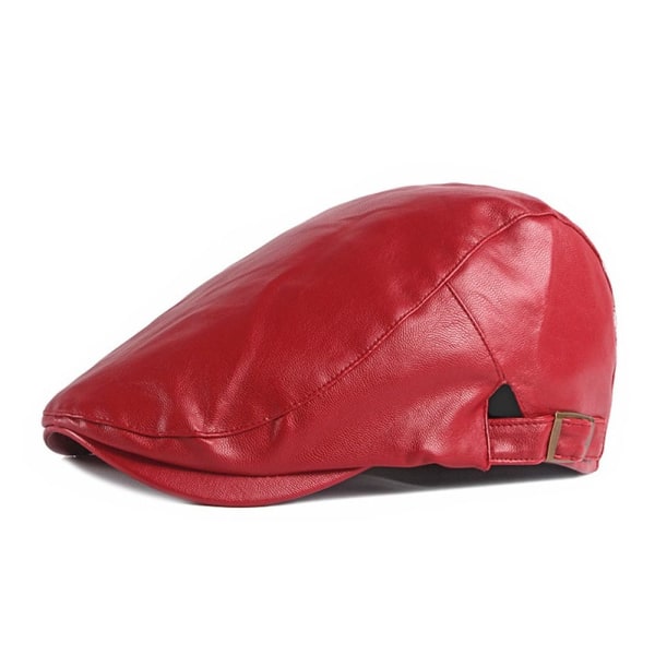 Baskerhatt åttakantig cap RÖD STYLE 2 STYLE 2 Red Style 2-Style 2