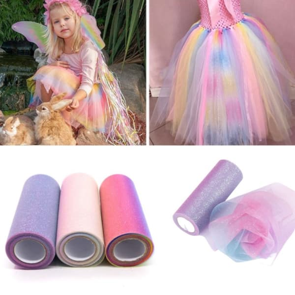 Håndverksstoff Tutu Tulle Roll 2 2 2