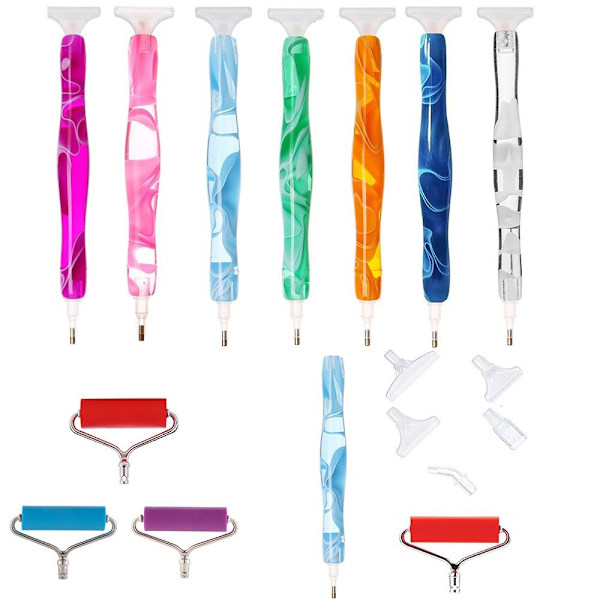 Diamond painting Penna Point Borrpennor VIT VIT White
