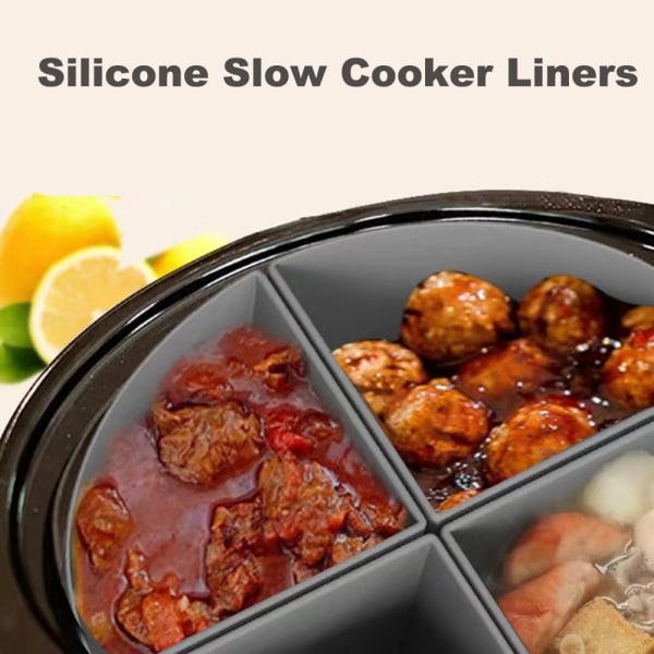 Slow Cooker Liners Slow Cooker Divider Liner SORT black