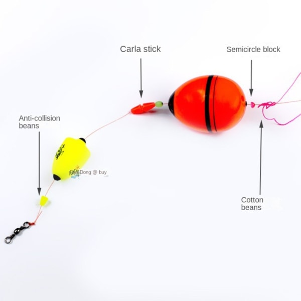 Anti-snøring Carp Fishing Bean Float Stopper Line Bean M M M