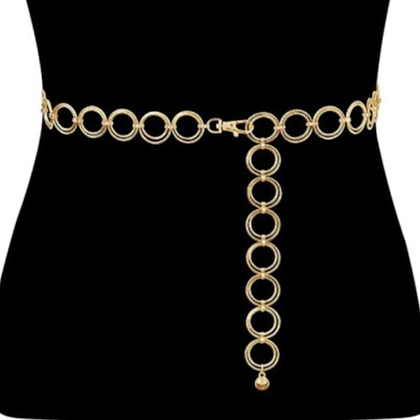 Metallkjedebelte Luksus Legering Midje GOLD gold