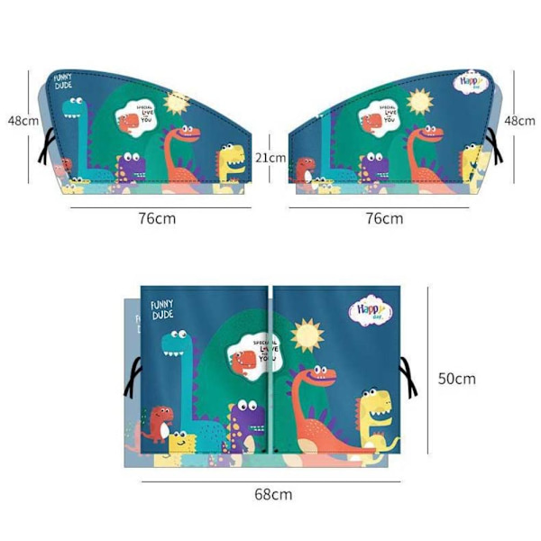 Magneettinen auton aurinkoverho Verho Side 3-TAKKA-ISTUIN 3-TAKAKÄYTTÖ 3-back seat