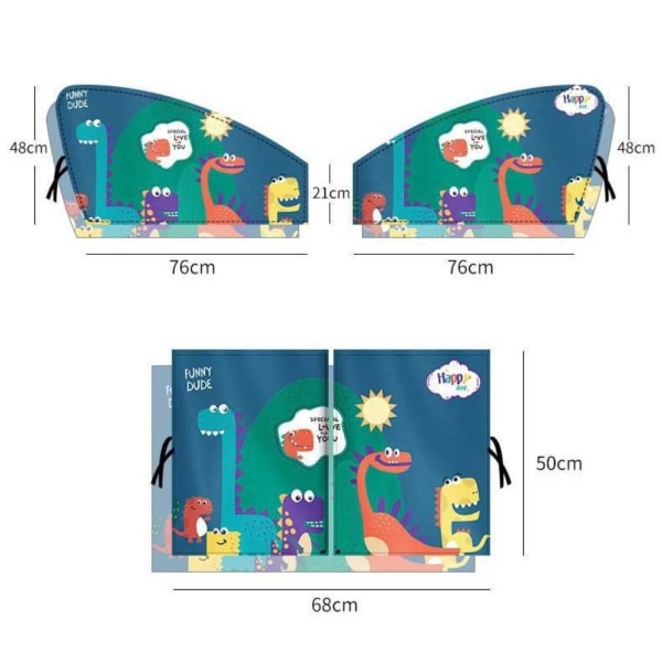 Magnetisk Bil Solskjerm Gardinside 3-FØRERSIDE 3-FØRERSIDE 3-driver side