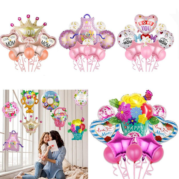 Glædelig Mors Dag Folie Helium Balloner C C C