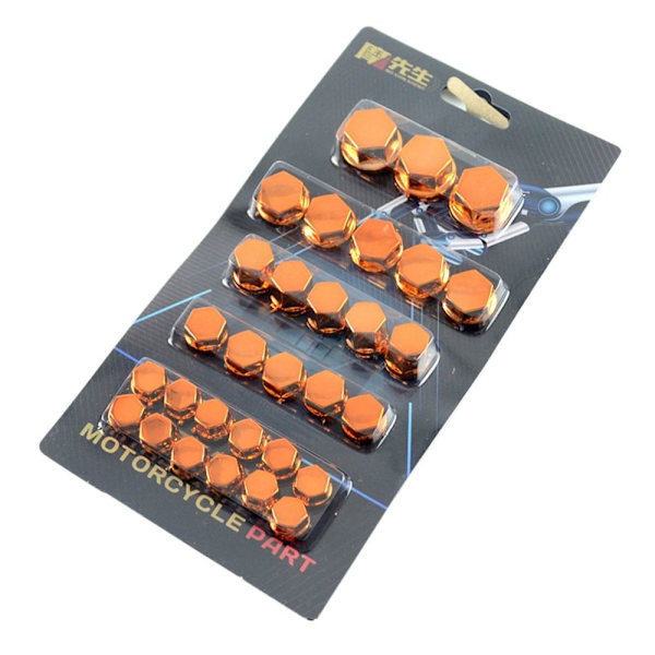 30 kpl / set Moottoripyörän cap Moottorin cover ORANSSI orange