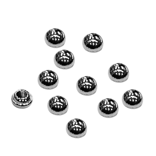 50st Metallspännen Väskor Spänne SILVER 6MM Silver 6mm