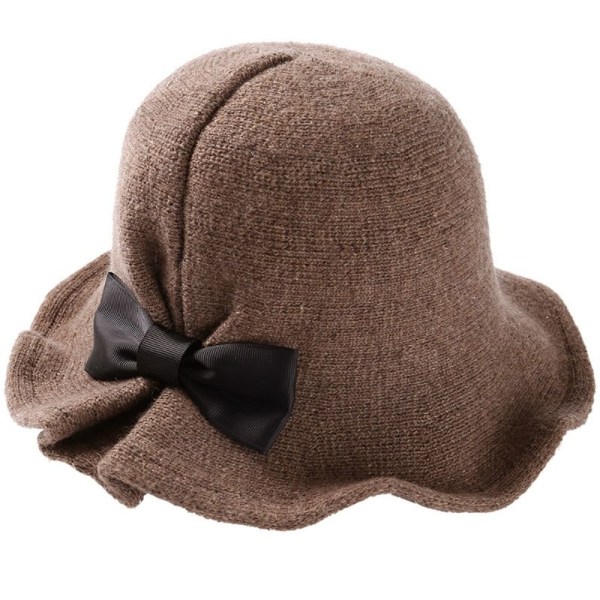 Uld Bøttehatte Dame Bowler Hat BLÅ blue