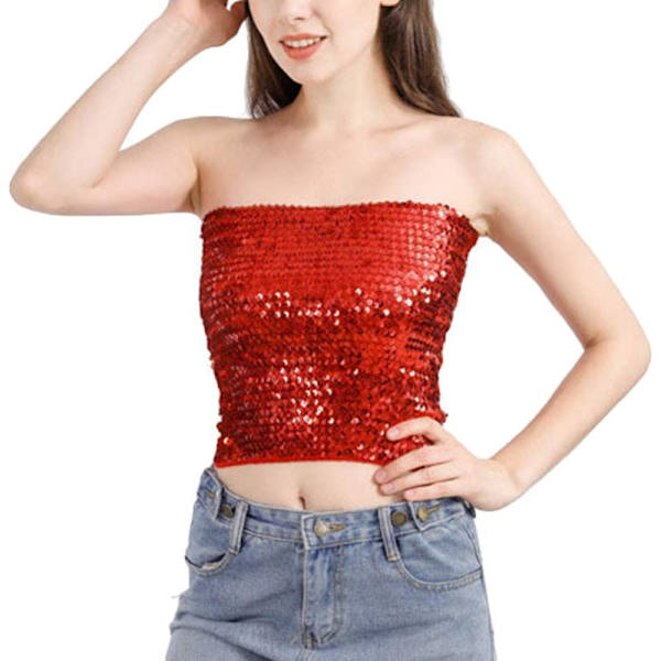 Mavedans-bh omviklet bryst ROSE RED Rose red