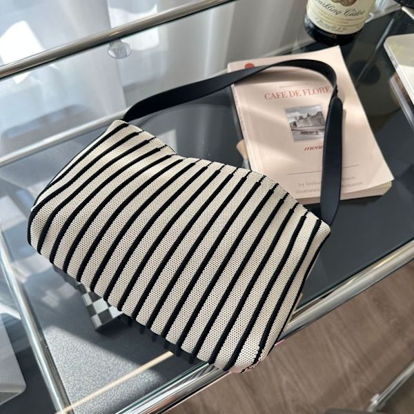 Vævet taske Crossbody taske SORT black