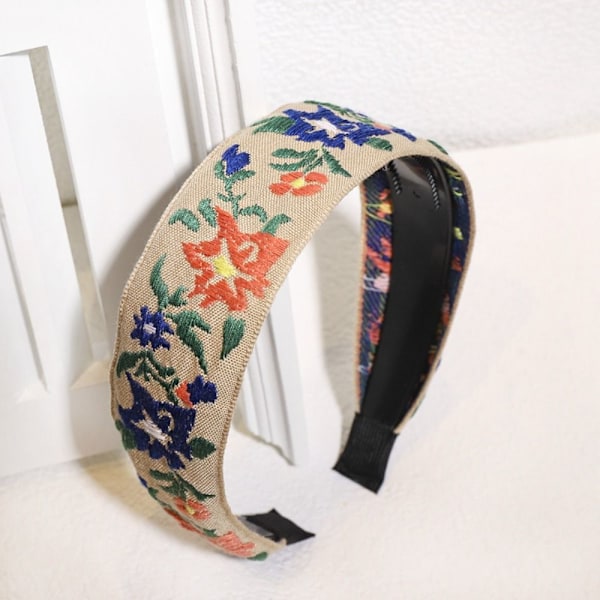 Pannband För Dam Boho Pannband SVART Black