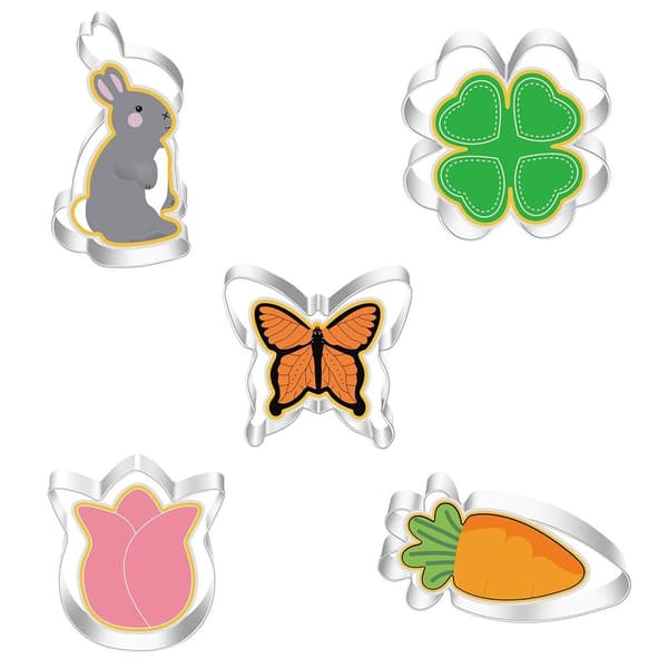 5 st/set 3D påskhareägg påskkexform C C C