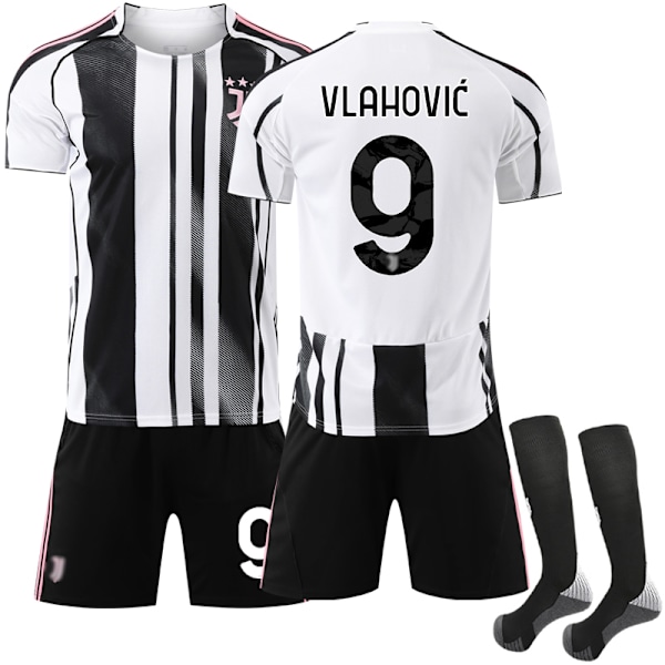 2025-2026 Juventus FC Hemma fotbollsdräkter No.9 Vlahović 22