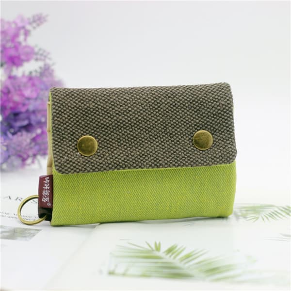 Canvas Wallet Lynlås Wallet LYS BLÅ Light Blue