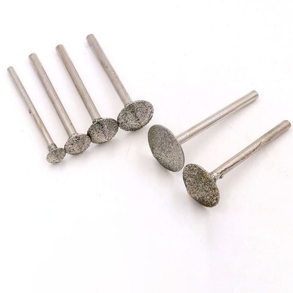 6 STK Diamond Burr Sett Diamond Cutting Burrs Diamantsliping