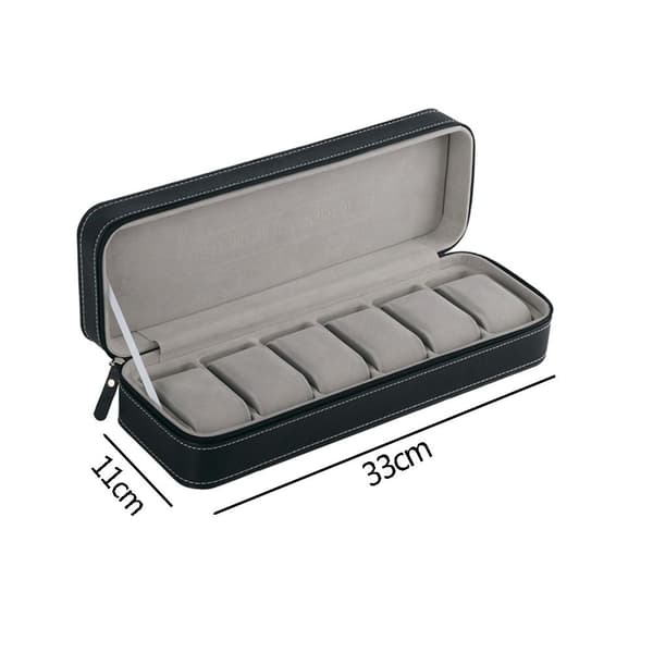 Display Box Case Zipper Watch Box